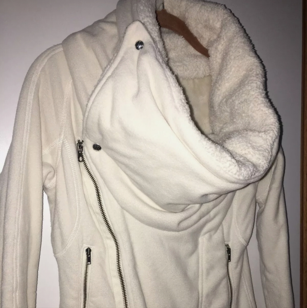 Lululemon Off The Mat Jacket 4 Double Zipper Sherpa - Picture 7 of 14